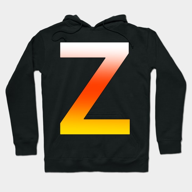 Fire Letter Z Hoodie by JennaBunnies